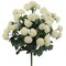 Cream White Mum Bush with 11 Lifelike Sprays & 33 Silk Blooms | 18-Inch | UV Resistant | Indoor/Outdoor Use | Fake Chrysanthemum | Wedding Arrangements | Event Centerpieces | Patio & Garden | Home & Office Decor